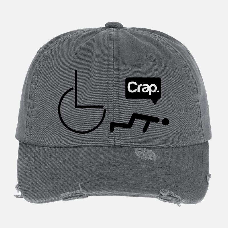 Crap wheelchair Flexfit Vintage Destroyed Cap