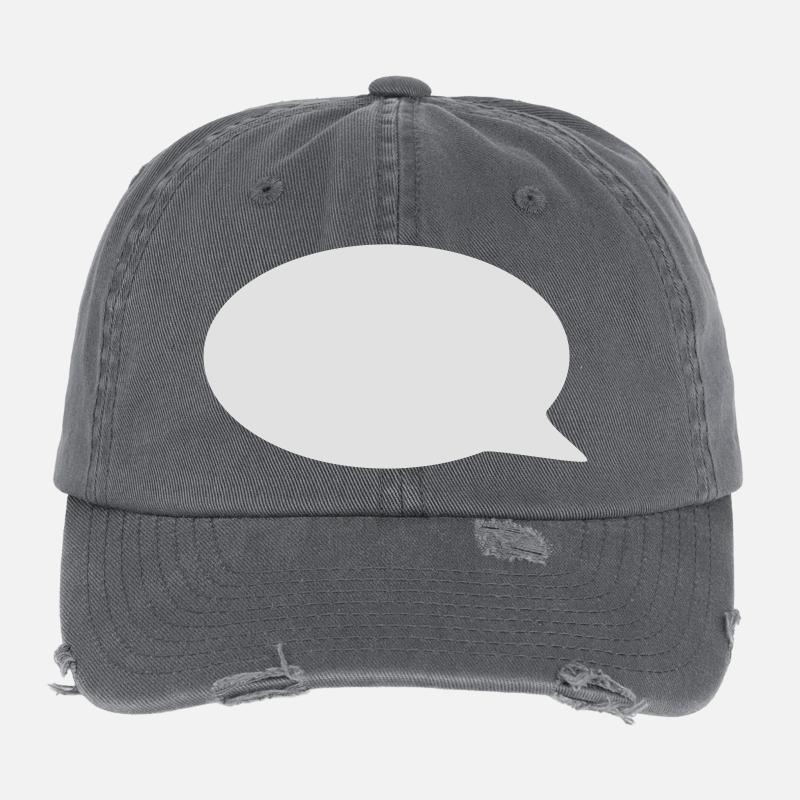 Balloon / / cartoon / / saying / / do statement Flexfit Vintage Destroyed Cap