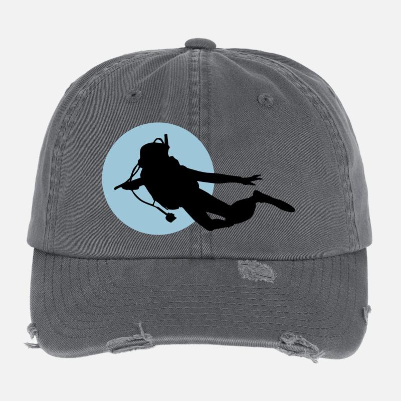 Diving Flexfit Vintage Destroyed Cap