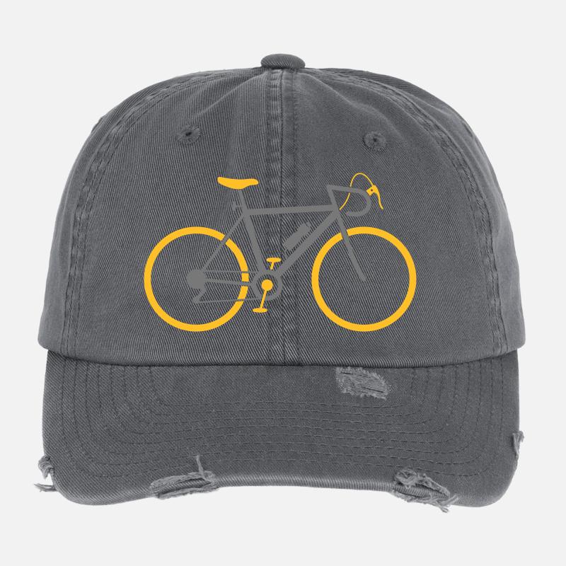 Un vélo de route rapide Casquette vintage effet usé Flexfit