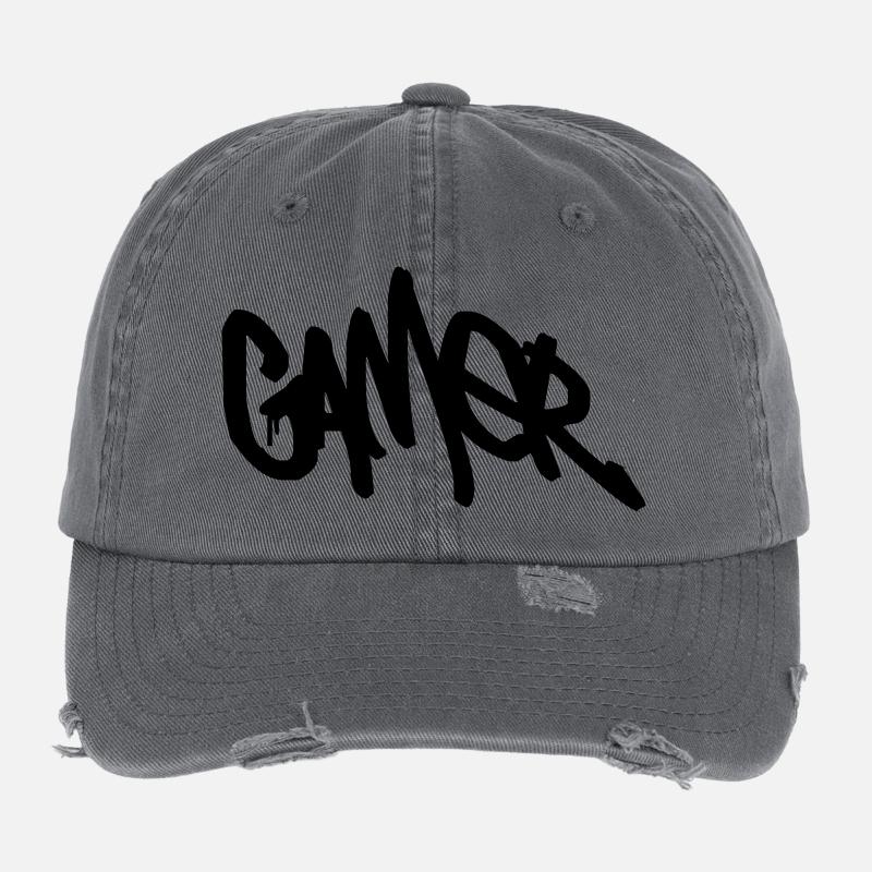Gamer Flexfit Vintage Destroyed Cap