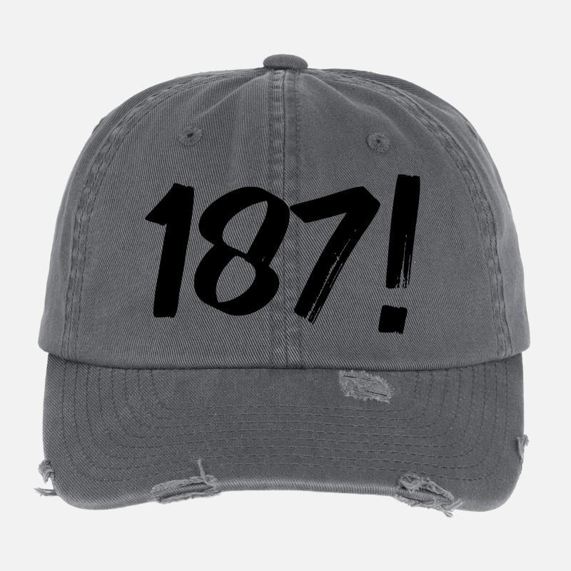 Numbers One Eight Seven Flexfit Vintage Destroyed Cap
