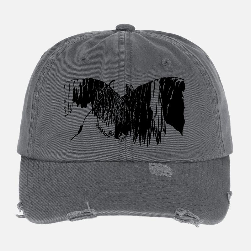 wunderschöne Tinker Reiten Pferde  Flexfit Vintage Destroyed Cap