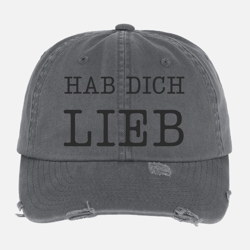 Hab dich lieb Flexfit Vintage Destroyed Cap