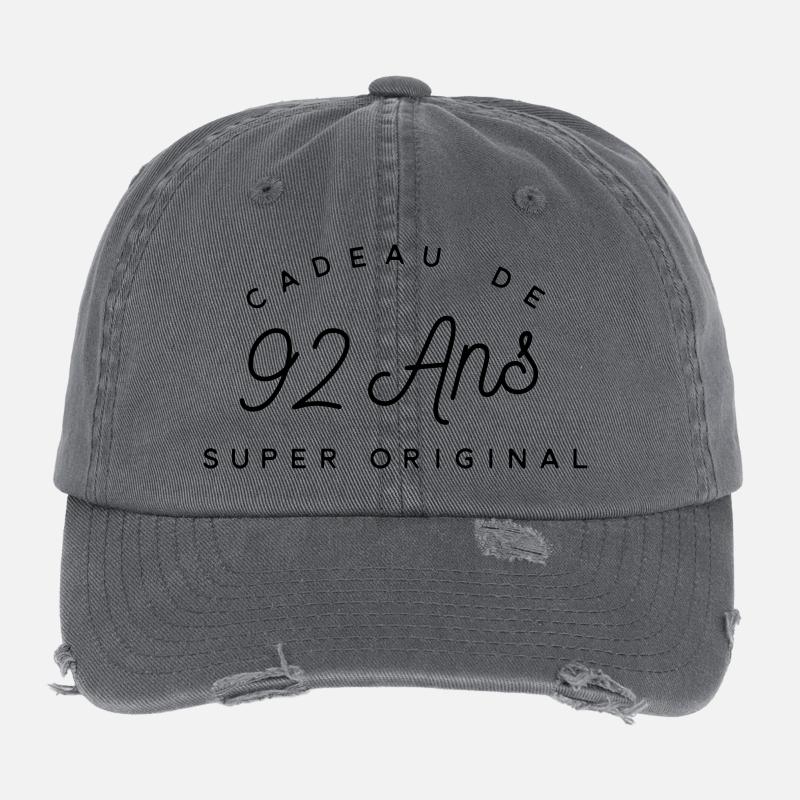 Cadeau 92 ans  Casquette vintage effet usé Flexfit