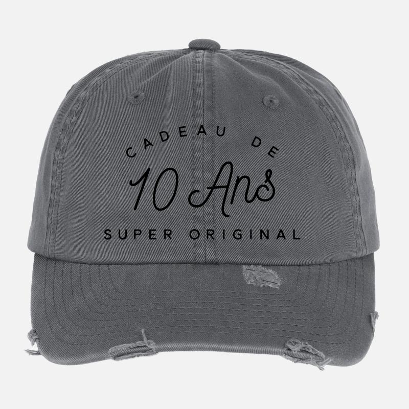 Cadeau 10 ans  Casquette vintage effet usé Flexfit