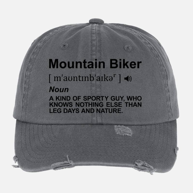 Mountainbiker Bedeutung Flexfit Vintage Destroyed Cap