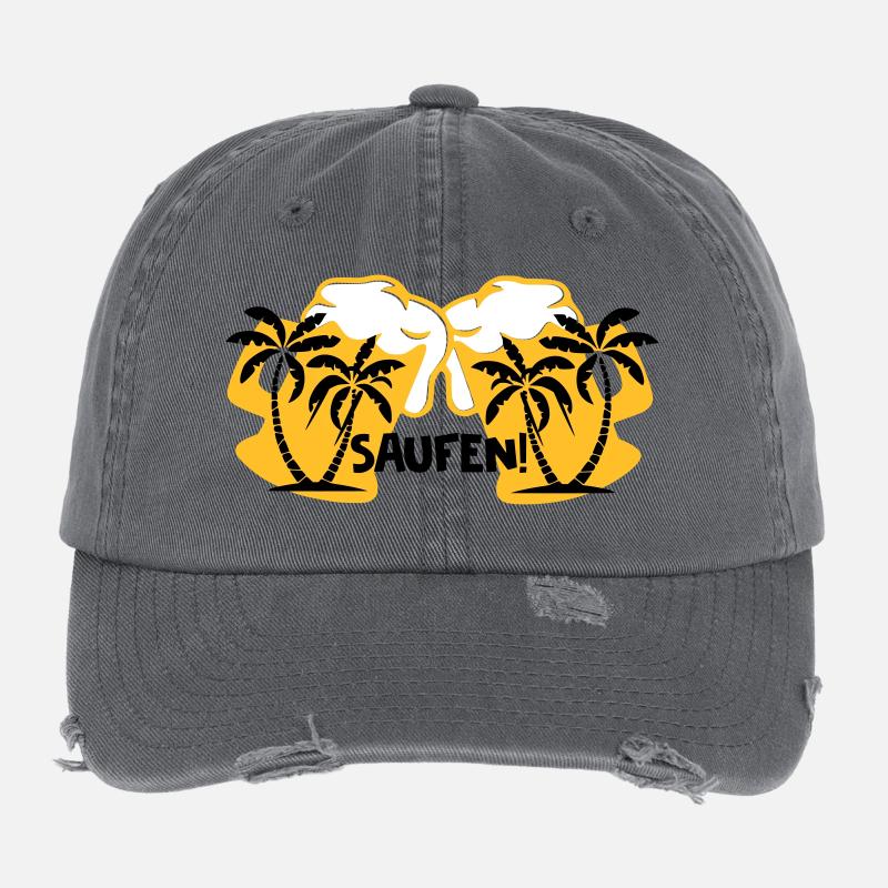 Saufen! Flexfit Vintage Destroyed Cap
