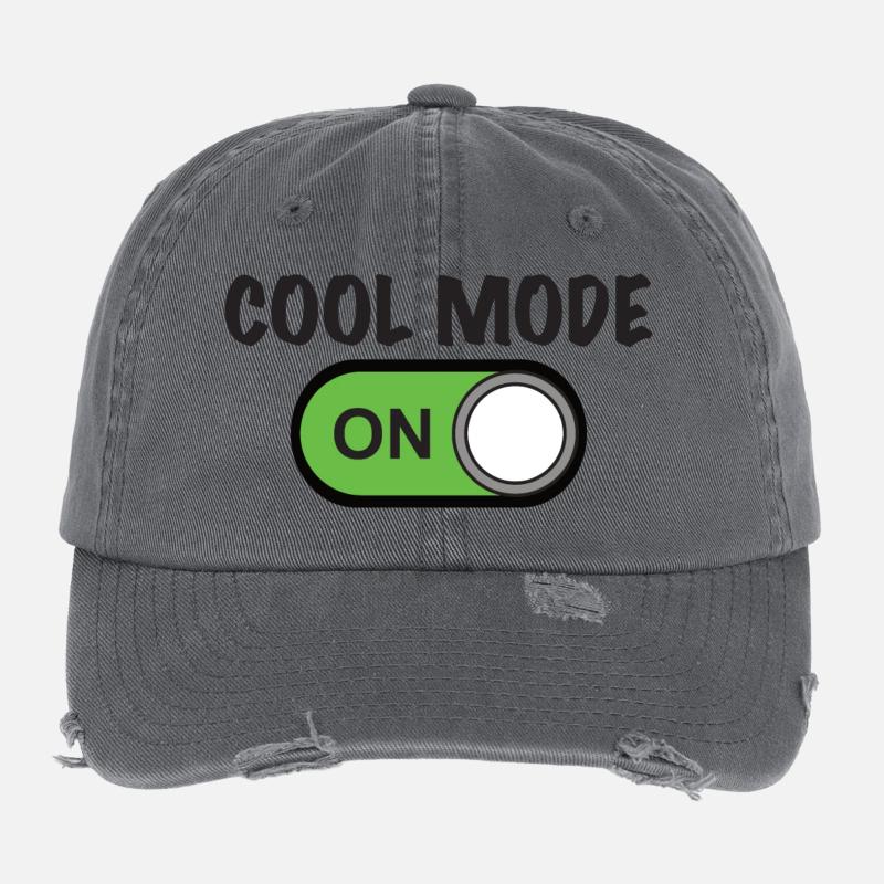 COOL MODE ON Flexfit Vintage Destroyed Cap