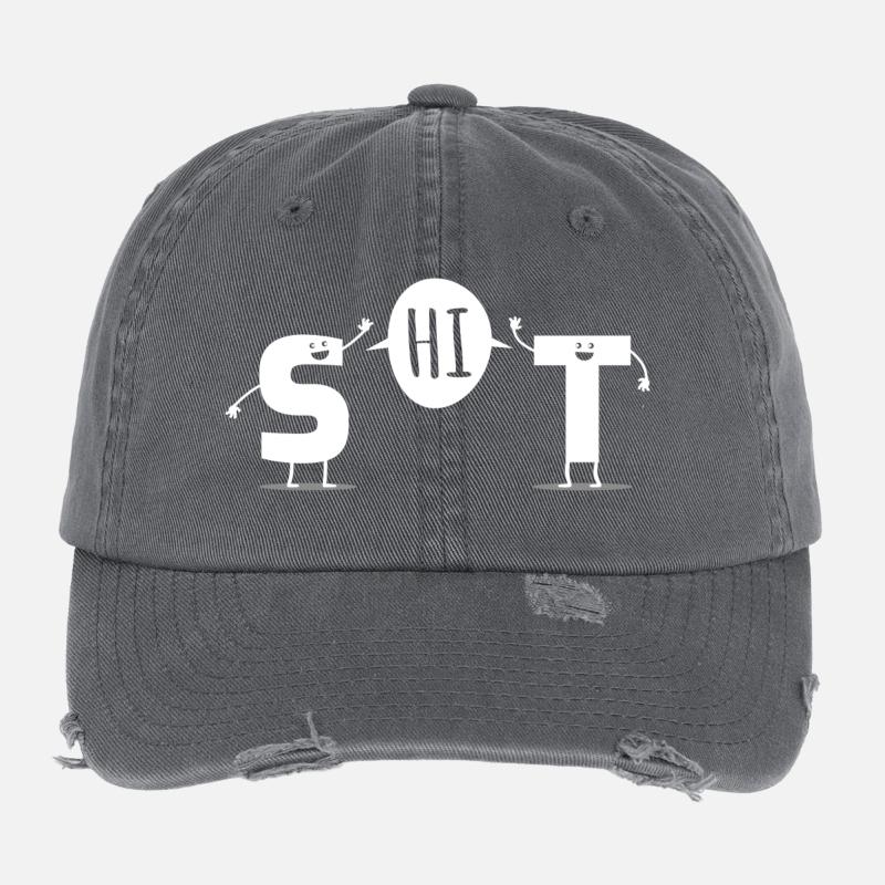 Merde - Amis de merde Casquette vintage effet usé Flexfit