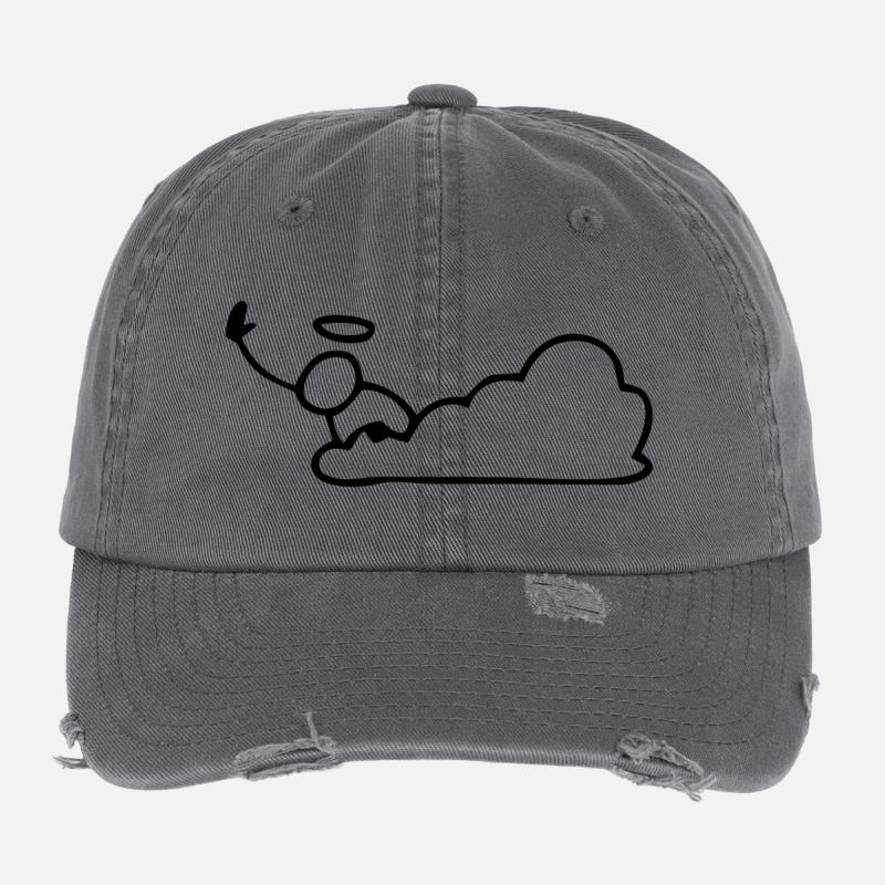 Drôle Casquette vintage effet usé Flexfit