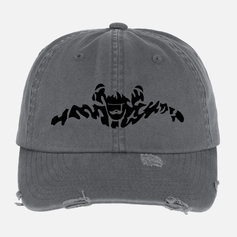 skydiver - Flexfit Vintage Destroyed Cap - Dunkelgrau