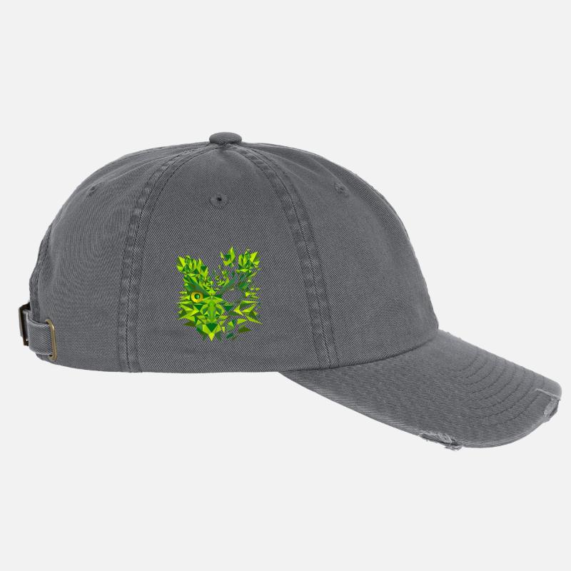 Eule Grün Flexfit Vintage Destroyed Cap