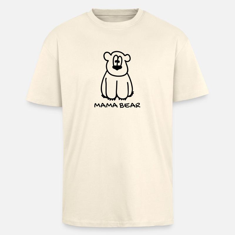 Mama bear - Oversized Heavyweight Unisex T-Shirt - Creme