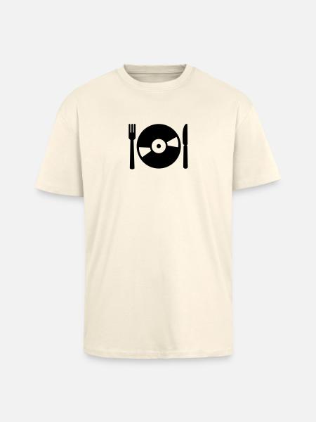 Vinyl - T-shirt unisexe oversize épais - crème