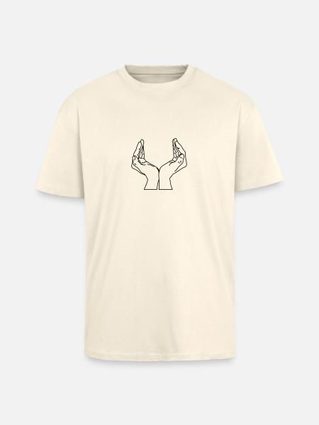 schalenhaende - Unisex Oversized Heavyweight T-shirt - creme