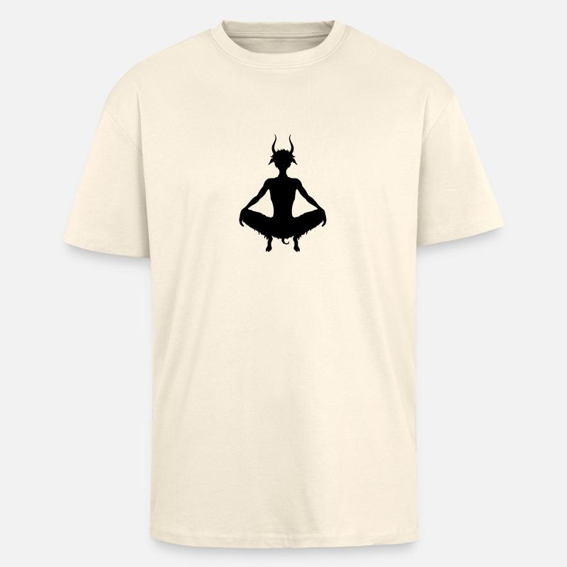 devil - Oversized Heavyweight Unisex T-Shirt - Creme