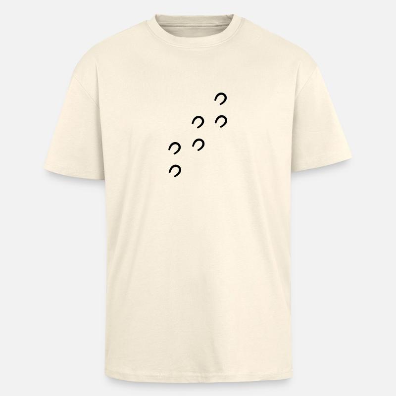 Pferdehufe - Oversized Heavyweight Unisex T-Shirt - Creme