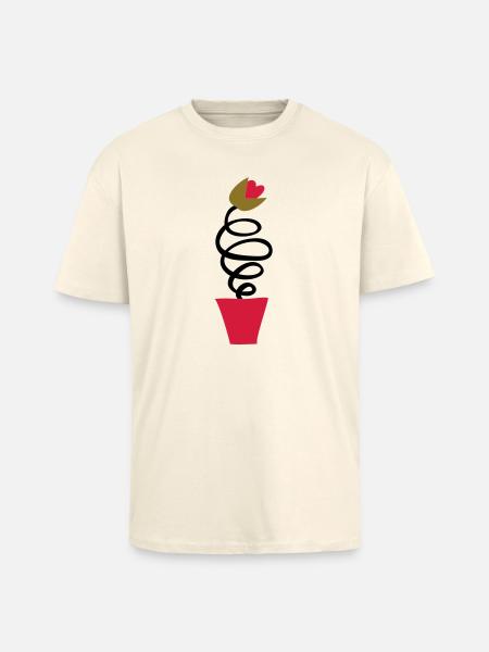 Dafty tulip from Holland - Unisex Oversized Heavyweight T-shirt - creme