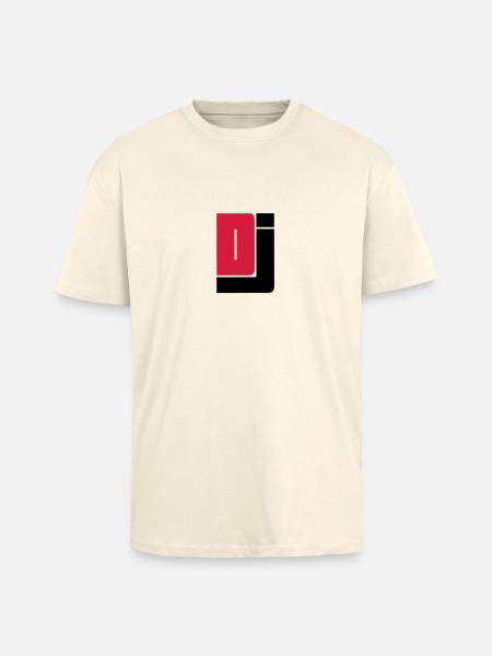 DJ - T-shirt unisexe oversize épais - crème