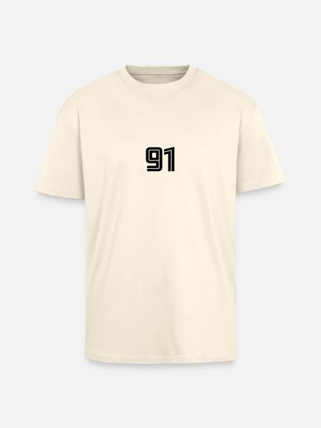 91 - Unisex Oversized Heavyweight T-shirt - creme