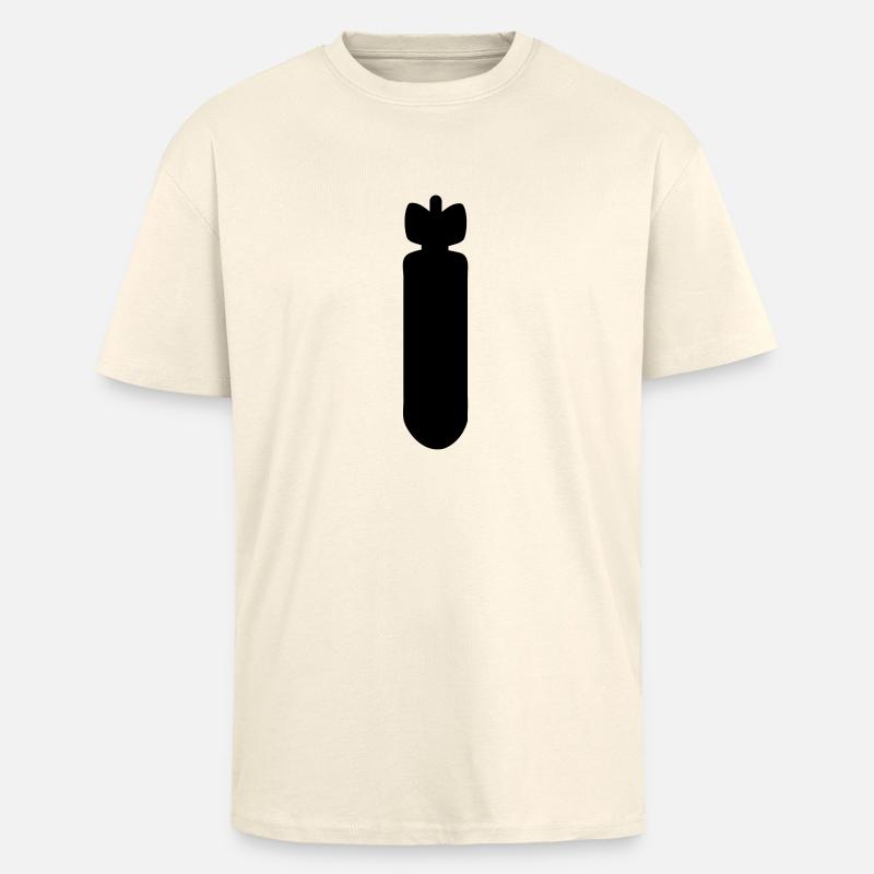 bombe - Oversized Heavyweight Unisex T-Shirt - Creme