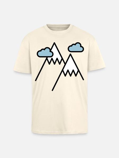 Der Berg ruft - Oversized Heavyweight Unisex T-Shirt - Creme