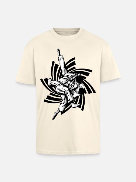 Judo Hold - Unisex Oversized Heavyweight T-shirt - creme