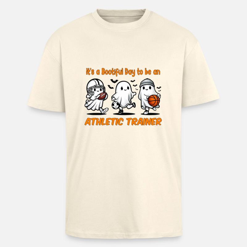 Bootiful Day, um Athletiktrainer zu werden - Oversized Heavyweight Unisex T-Shirt - Creme