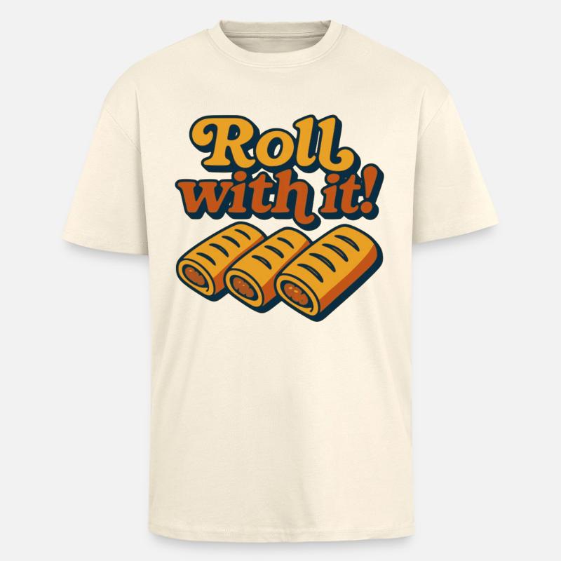 Lass dich darauf ein - Oversized Heavyweight Unisex T-Shirt - Creme