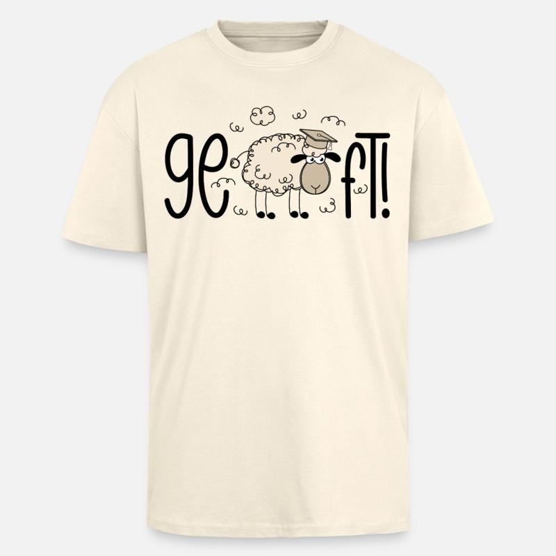 Fatto! Pecore - T-shirt unisex oversize pesante - crema