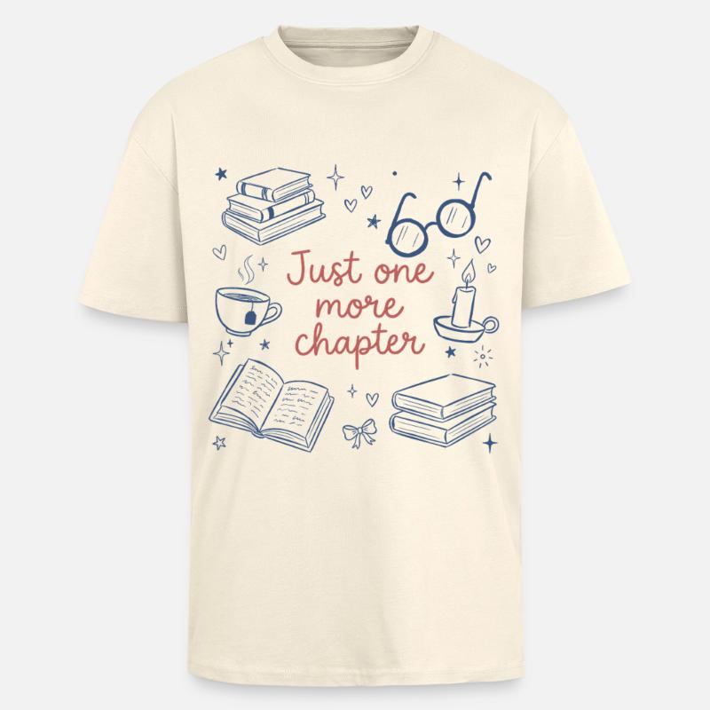 Nur noch ein Kapitel – Buchlesung - Oversized Heavyweight Unisex T-Shirt - Creme
