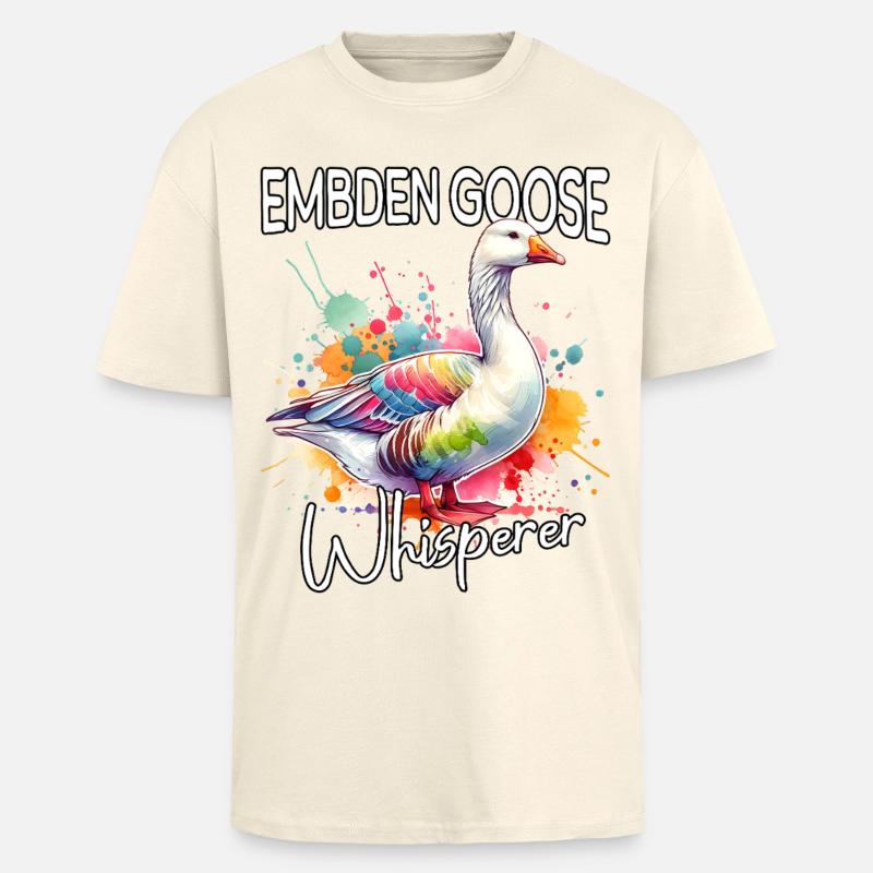 Emdengans Flüsterer - Oversized Heavyweight Unisex T-Shirt - Creme