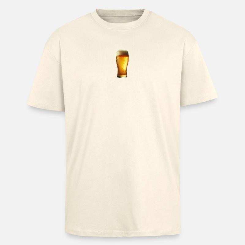 Ein eiskaltes Bier - Oversized Heavyweight Unisex T-Shirt - Creme