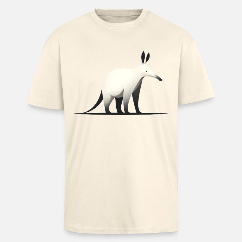 Oryctérope - T-shirt unisexe oversize épais - crème