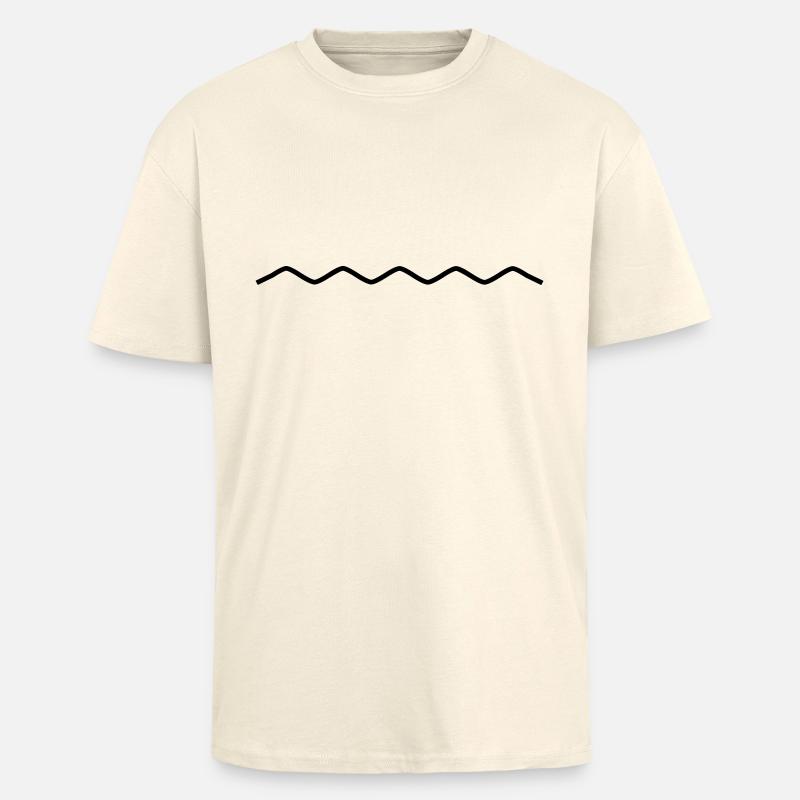 sinuous line - Unisex Oversized Heavyweight T-shirt - creme