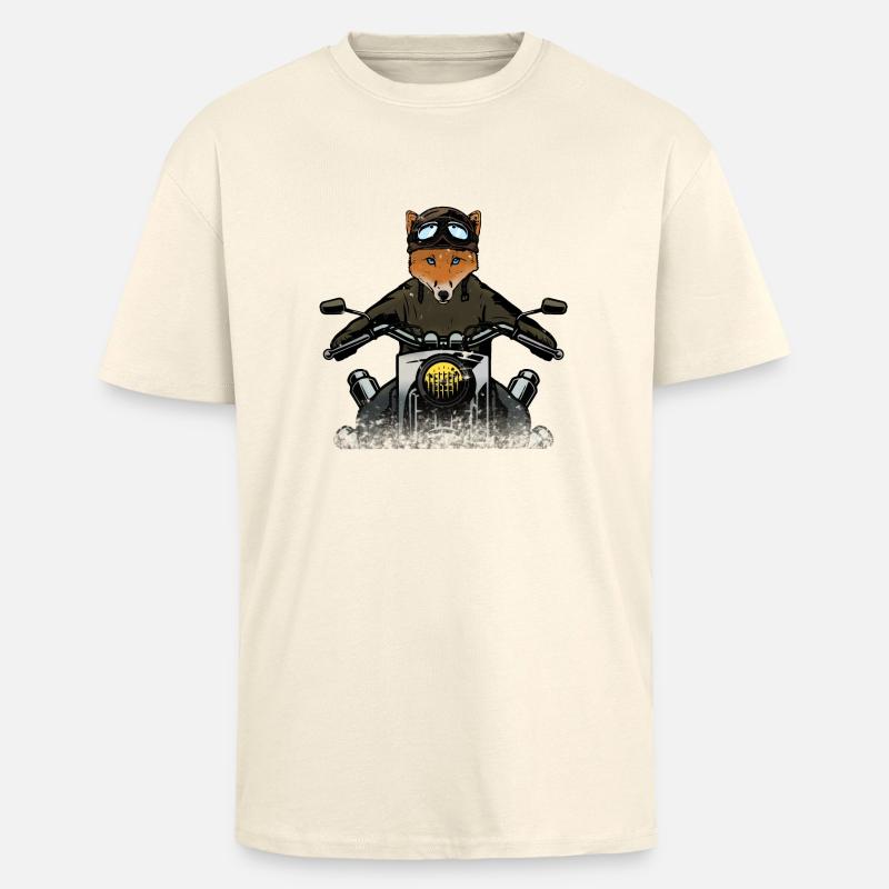 Fuchs der Motorradfahrer - Oversized Heavyweight Unisex T-Shirt - Creme