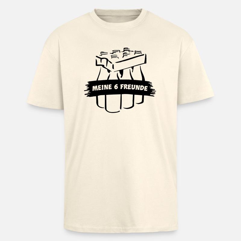 Freunde - Oversized Heavyweight Unisex T-Shirt - Creme