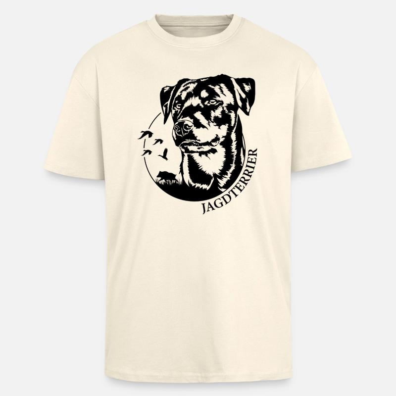 Jagdterrier Jagdhunde Jagdhund Hunde Wilsigns - Oversized Heavyweight Unisex T-Shirt - Creme