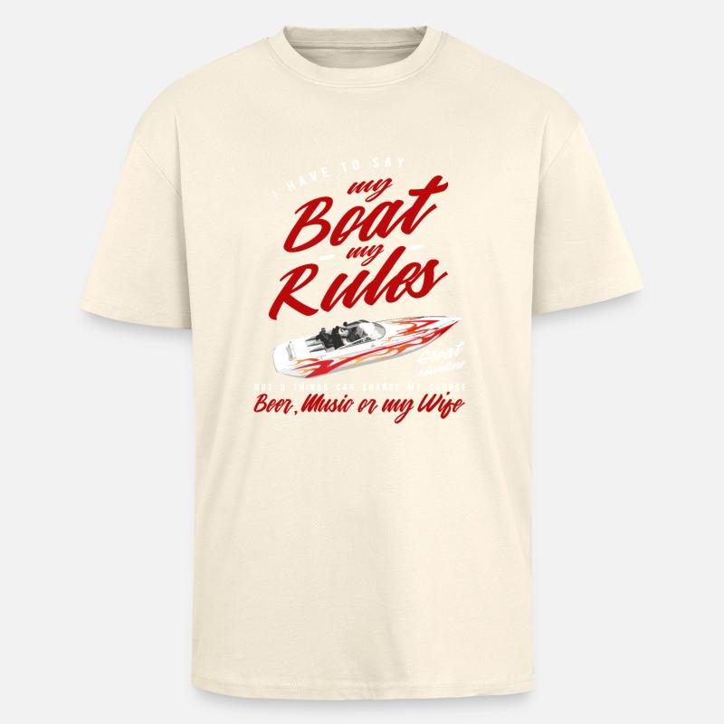 Speedboot - Oversized Heavyweight Unisex T-Shirt - Creme