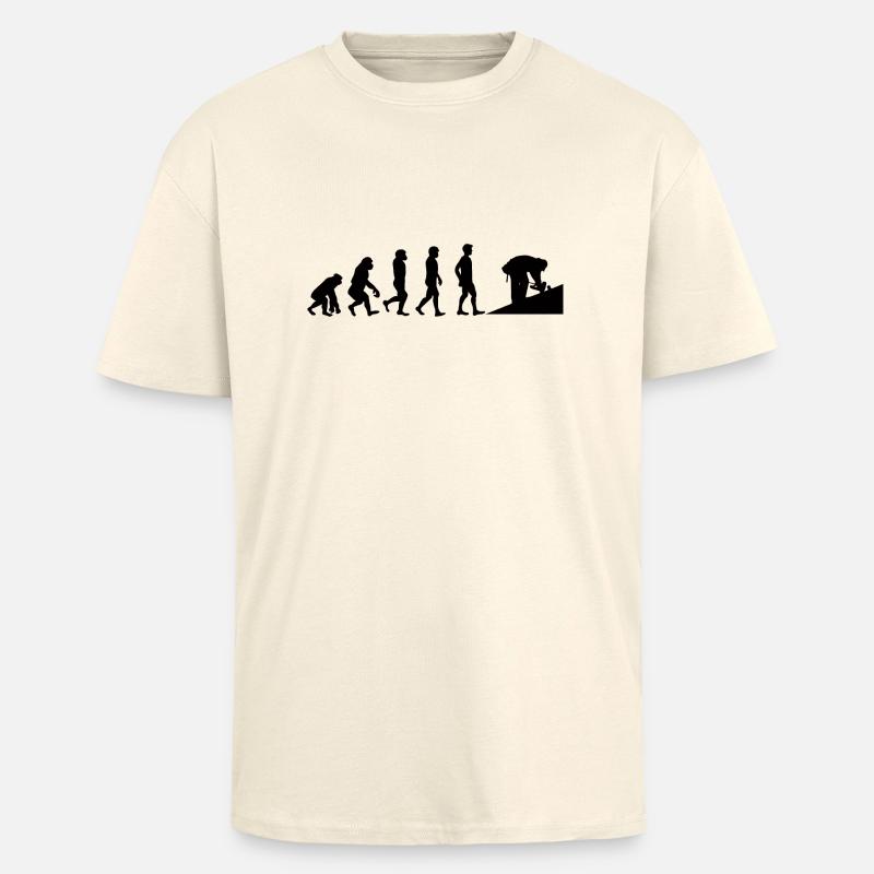 Couvreurs: Evolution des Couvreur de - T-shirt unisexe oversize épais - crème