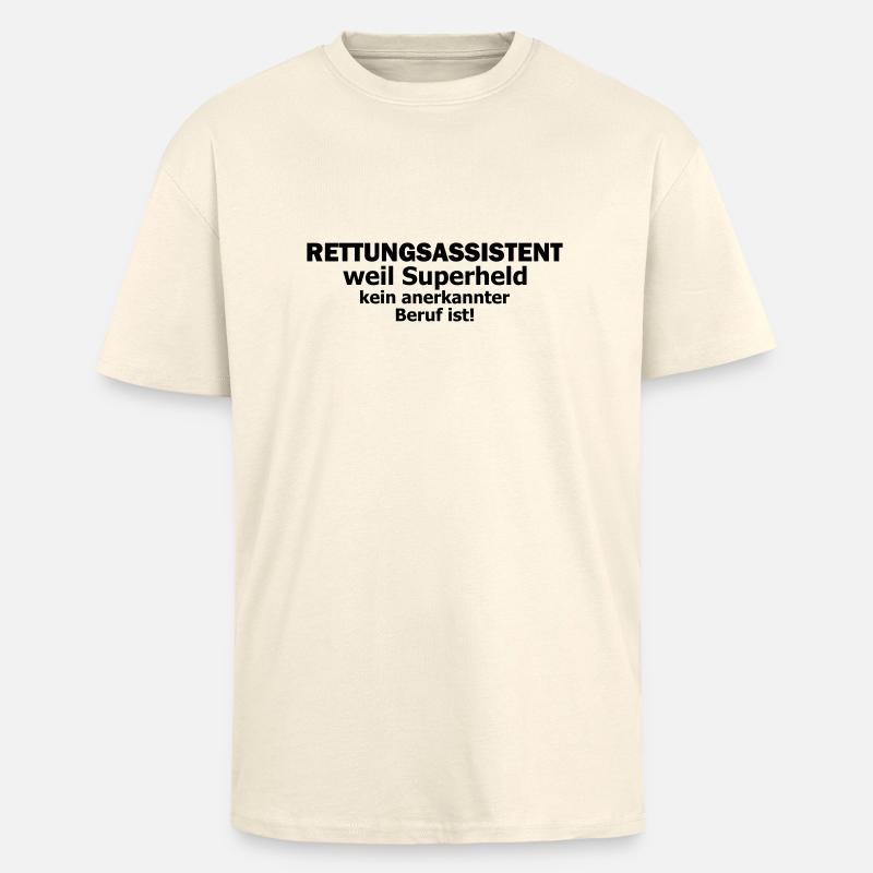 rettungsassistent - Oversized Heavyweight Unisex T-Shirt - Creme
