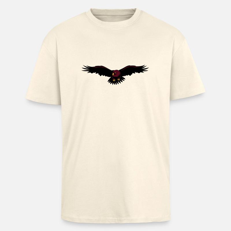 Aigle, Eagle - T-shirt unisexe oversize épais - crème