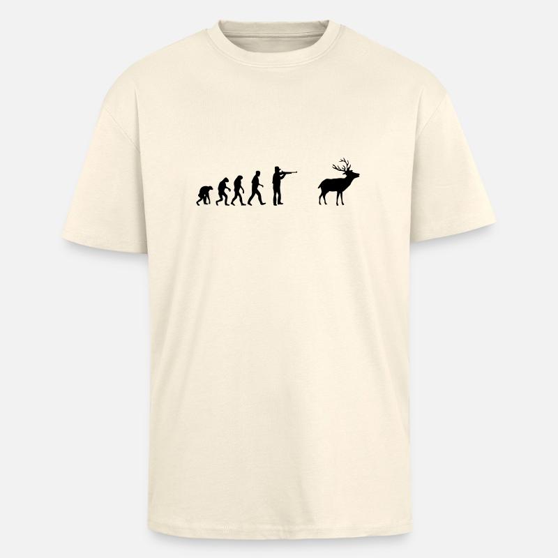 jäger evolution - Oversized Heavyweight Unisex T-Shirt - Creme