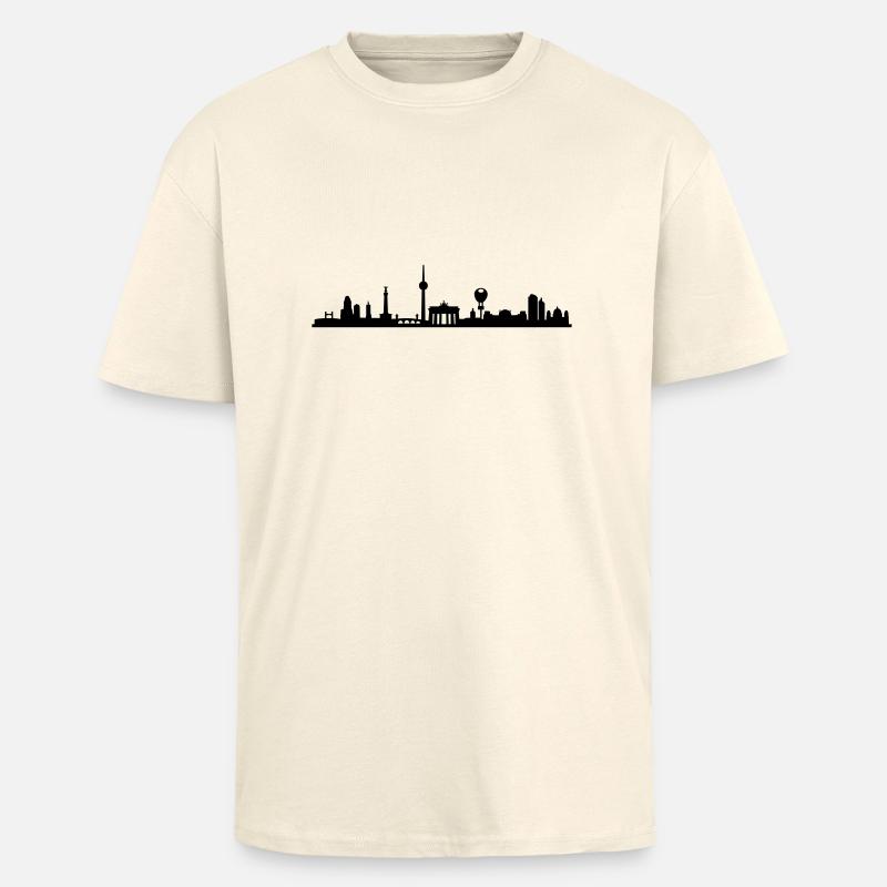 Berlin Classic - Oversized Heavyweight Unisex T-Shirt - Creme