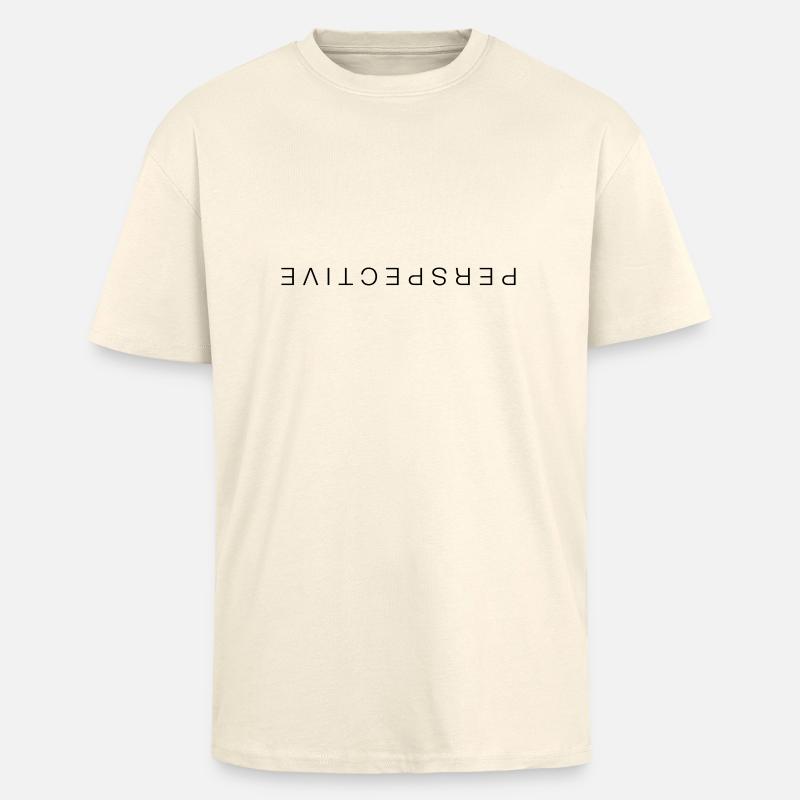 Perspective - T-shirt unisexe oversize épais - crème