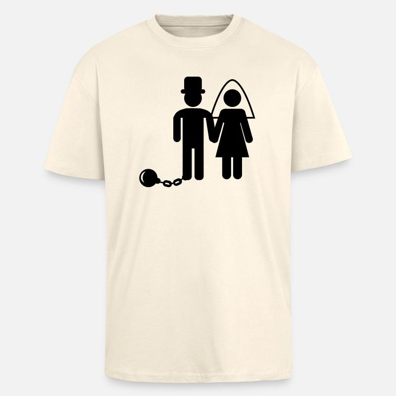 ehepaar - T-shirt unisexe oversize épais - crème