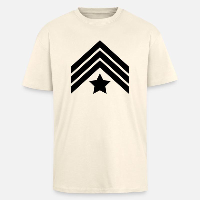 sergeant__f1 - T-shirt unisexe oversize épais - crème