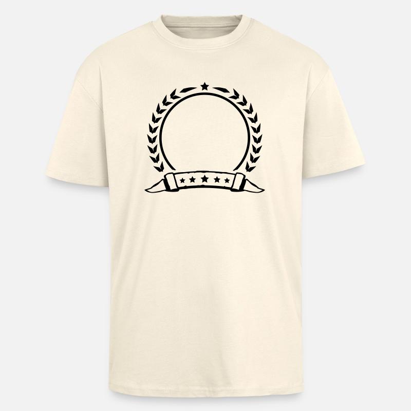 shield_empty_lu1 - Oversized Heavyweight Unisex T-Shirt - Creme