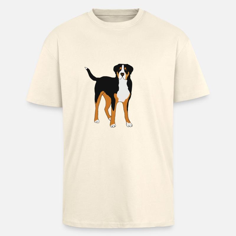 Großer Schweizer Sennenhund - Oversized Heavyweight Unisex T-Shirt - Creme